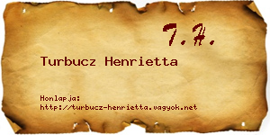 Turbucz Henrietta névjegykártya